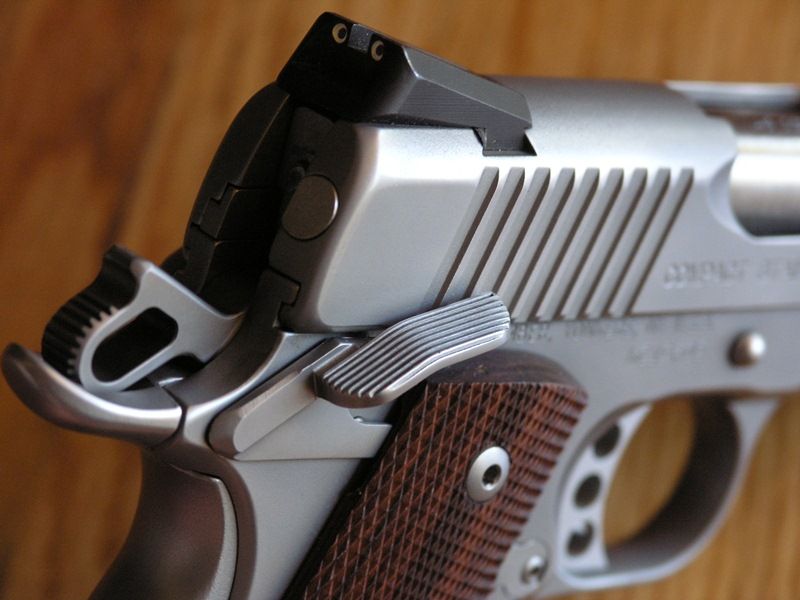 Re WTS Ed Brown 1911 SS Ambi Safety & Kingwood Grips